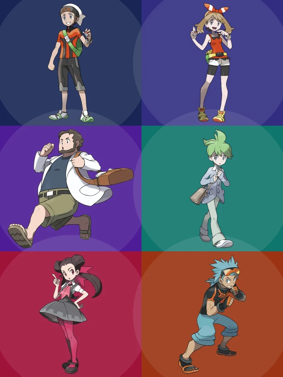 Pokémon Emerald Characters cover